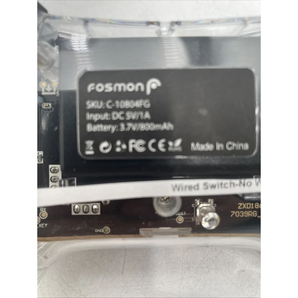 Fosmon ClearWireless Bluetooth Switch Gaming Controller with RGB Lights C10804FG